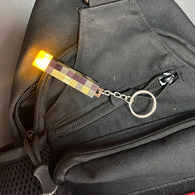 Lighting Decor Minecraft - Minecrafte Cartoon MC KeyChain Torch Luminous
