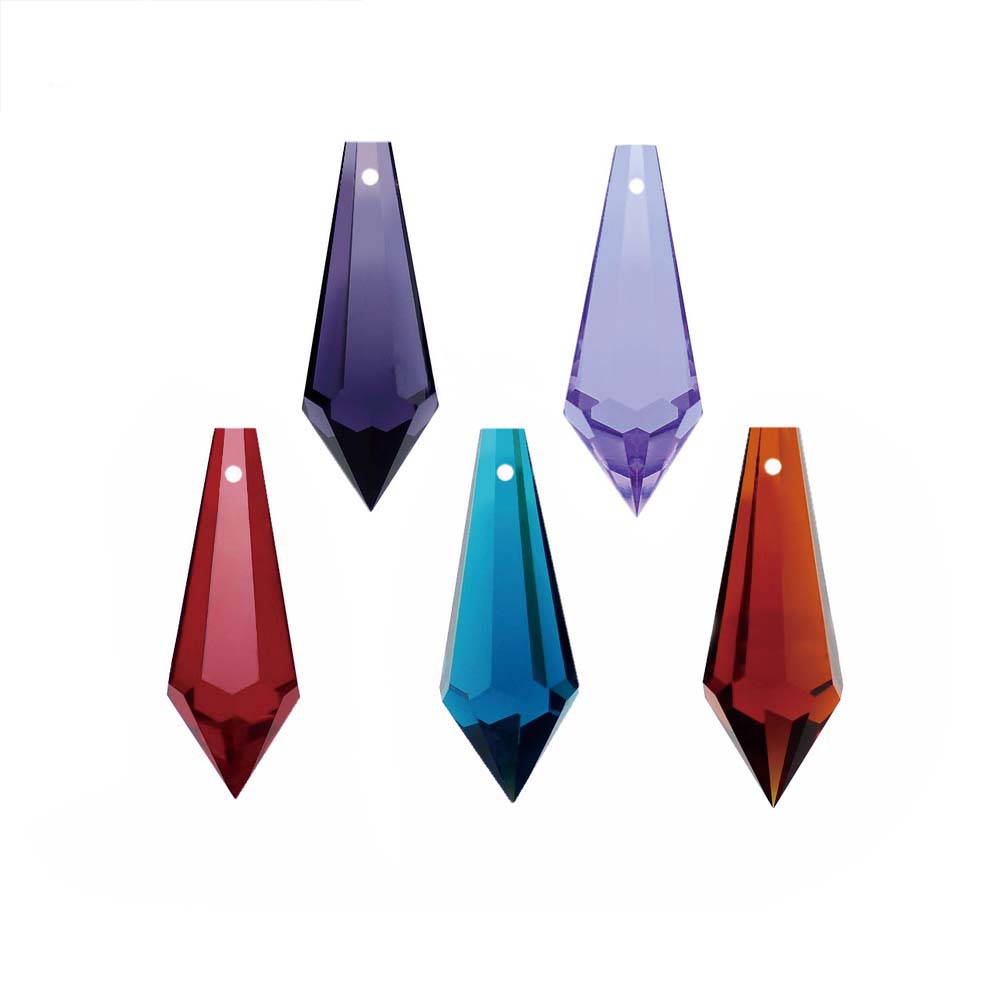 Pendant Lighting Christmas Decor - 38mm Mix Color Crystal Icicle Drop