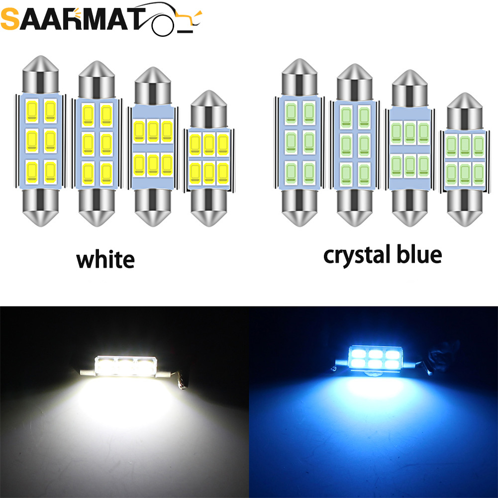 Colour Changing Bulb - 4Pcs C5W Led Car Festoon-31mm 36mm