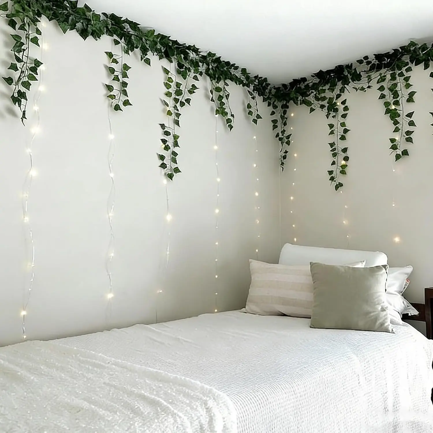 Fairy Light Curtain - 12 Pcs Vines Lights for Dorm