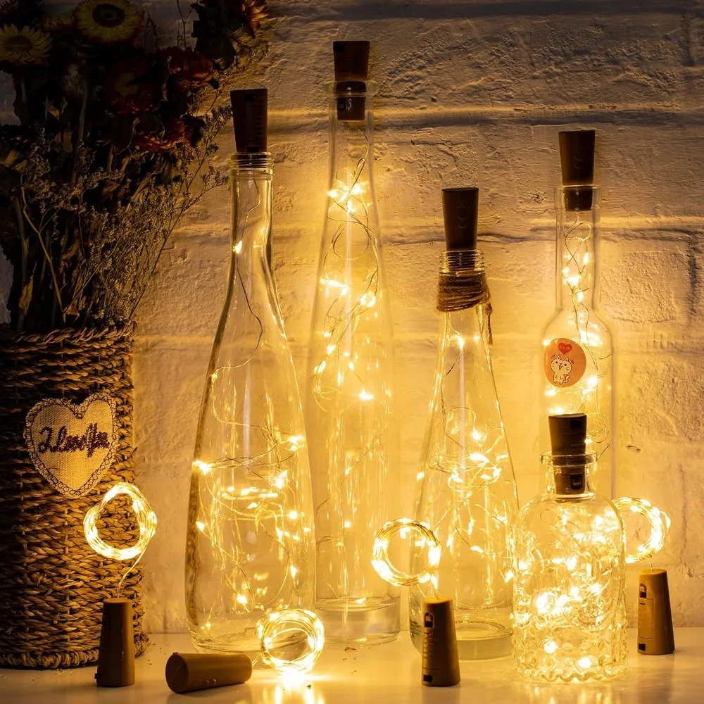 Decor Lighting Cork - LED Bottle Cork String Lights 10PCS