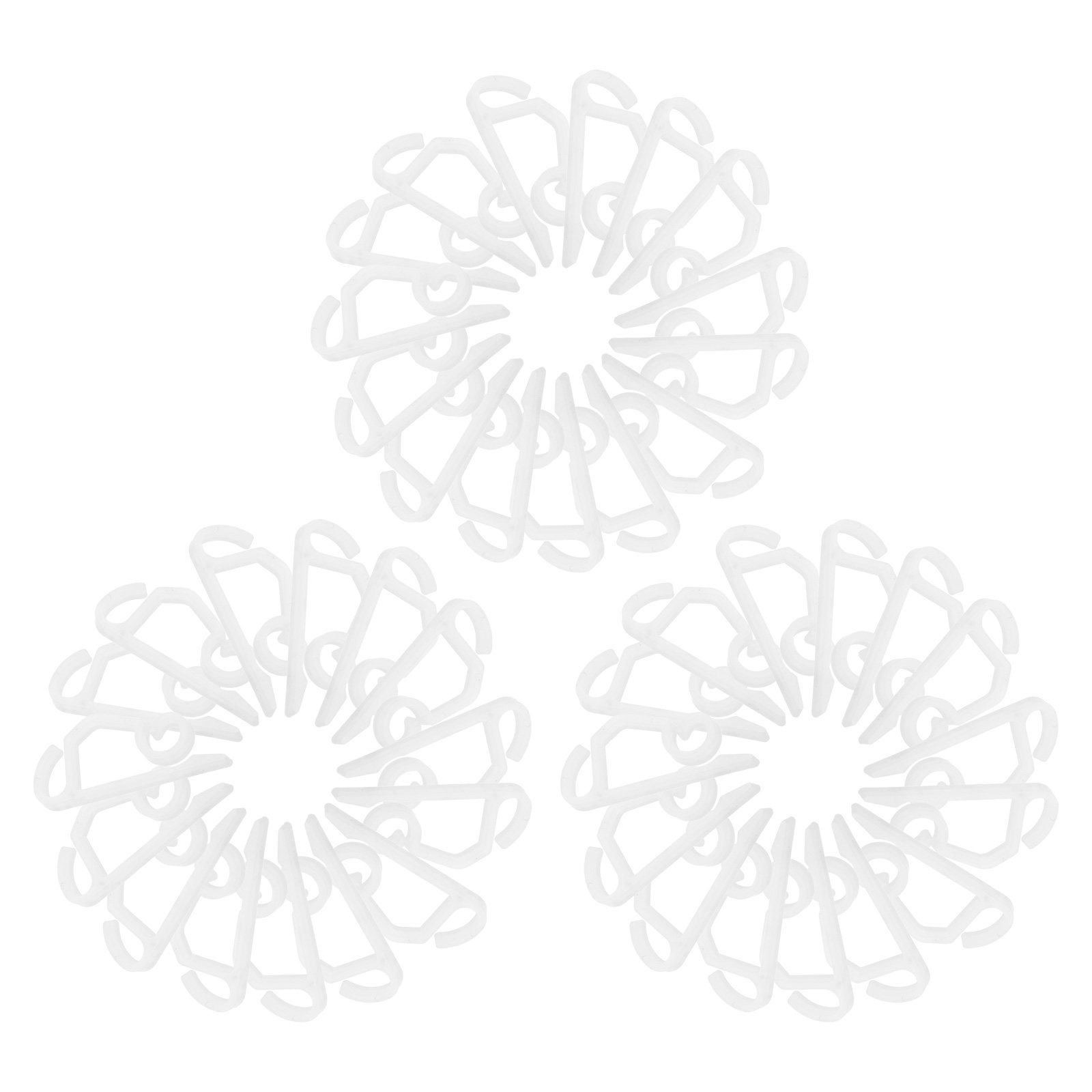 String Light Outdoor - 50Pcs Outdoor String Light Clips White
