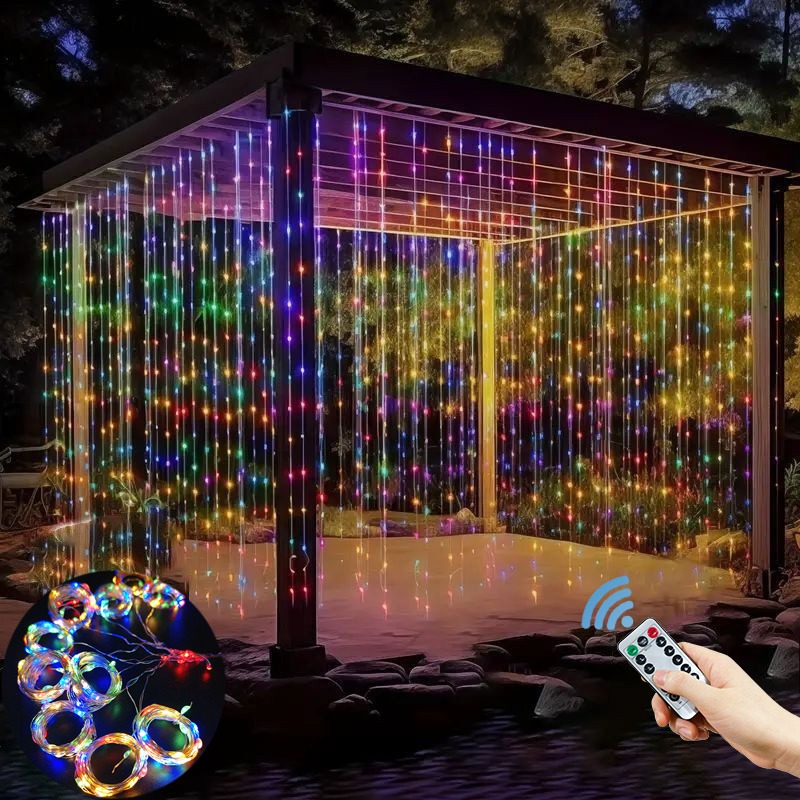 Fairy Light Curtain - 3/4/6m LED Curtain String Lights Garland