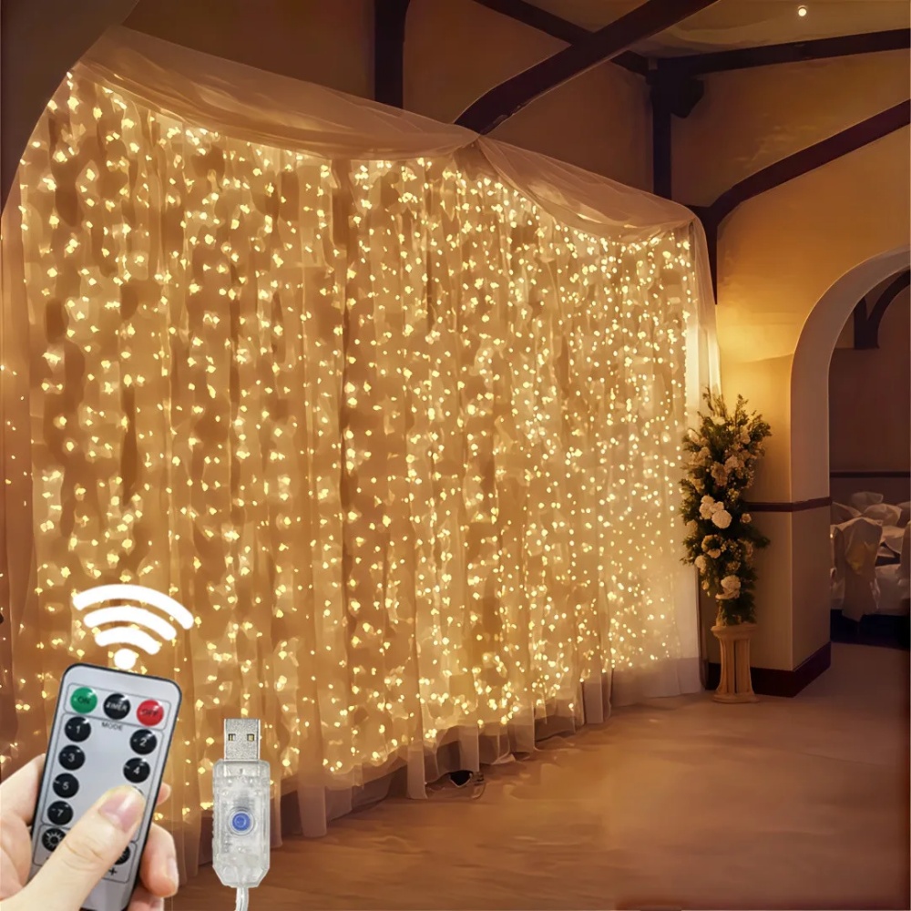 Fairy Light Curtain - 3/6m LED Curtain String Lights USB