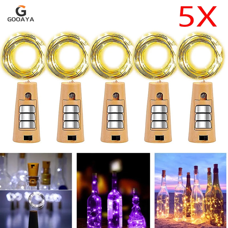 Decor Lighting Cork - 5pcs Bar LED Wine Bottle Cork