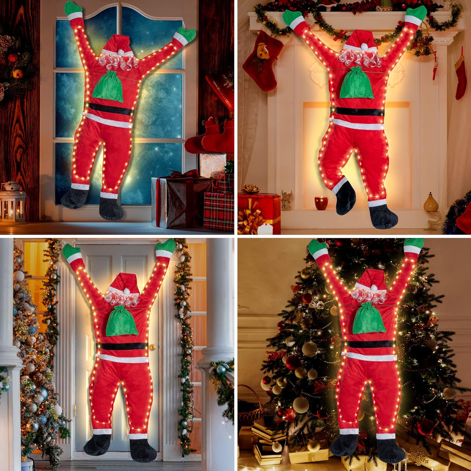 Light Up Santa Claus Santa Cla - огляд і ціна Pendant Lighting Christmas Decor