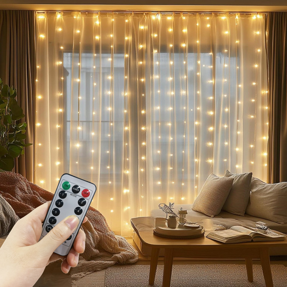 3/4/6m Fairy Lamp with 8 Mode  - огляд і ціна Fairy Light Curtain