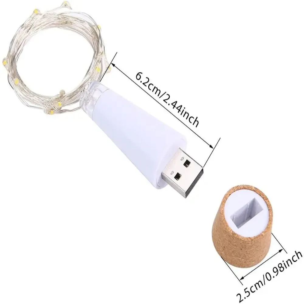 20 LEDs Cork Bottle Fairy Ligh - огляд і ціна Decor Lighting Cork