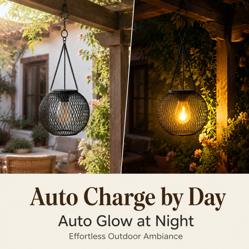 Solar Powered LED Hanging Floo - огляд і ціна String Light Outdoor