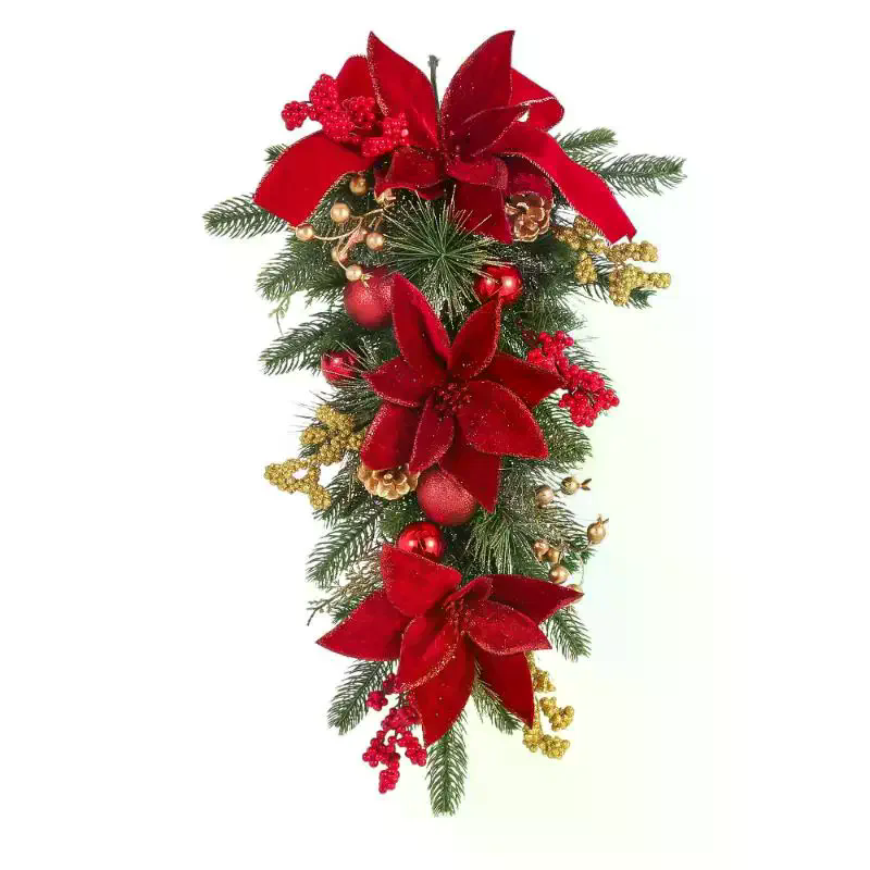 60CM Christmas Wreath Pendant  - огляд і ціна Pendant Lighting Christmas Decor