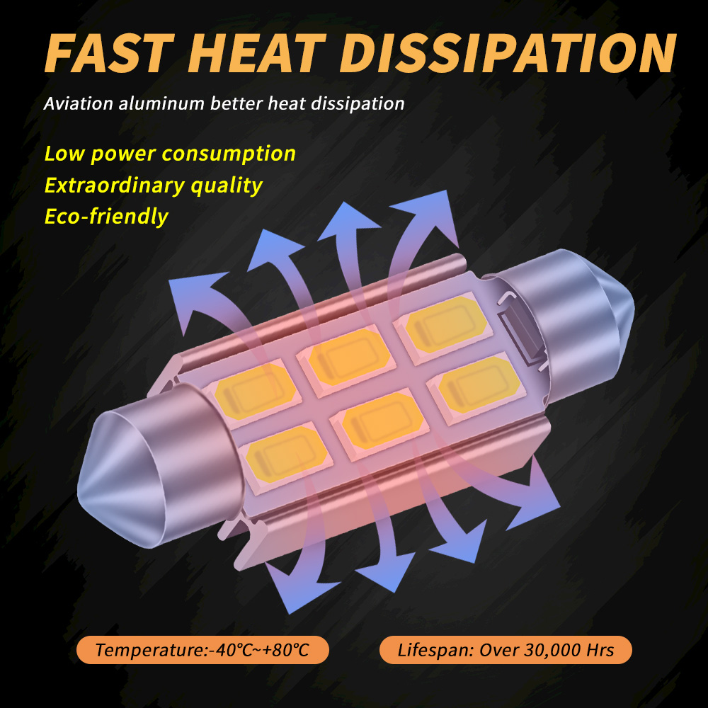 4Pcs C5W Led Car Festoon-31mm  - огляд і ціна Colour Changing Bulb