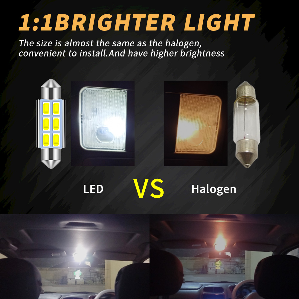 4Pcs C5W Led Car Festoon-31mm  - огляд і ціна Colour Changing Bulb