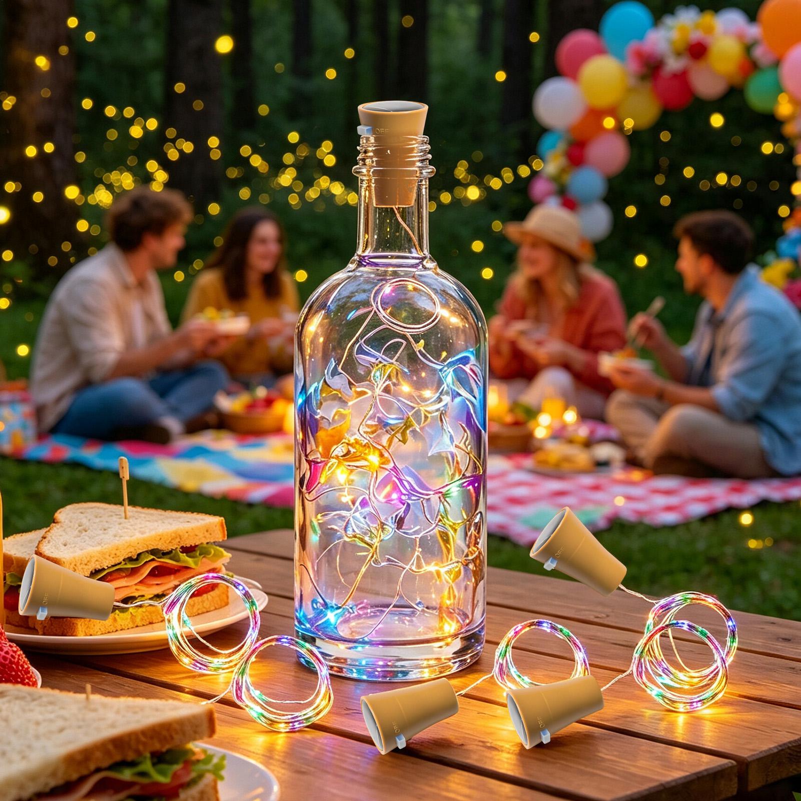 Solar Wine Bottle Lights LED W - огляд і ціна Decor Lighting Cork