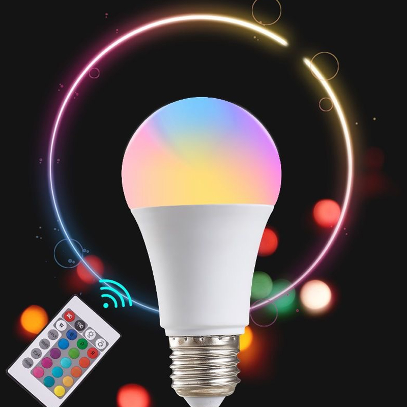 E27 220V 16 Colors RGB Bulb LE - огляд і ціна Colour Changing Bulb