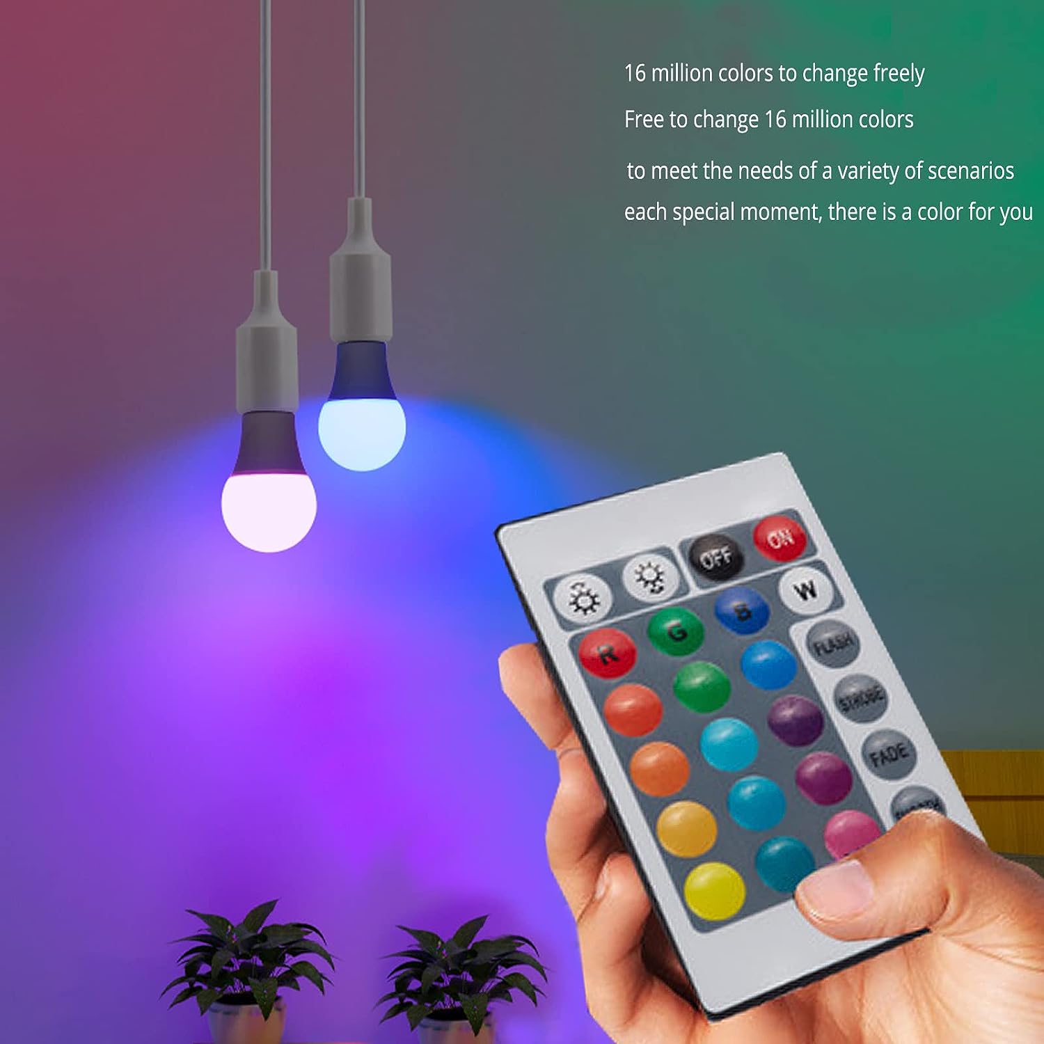 E27 220V 16 Colors RGB Bulb LE - огляд і ціна Colour Changing Bulb