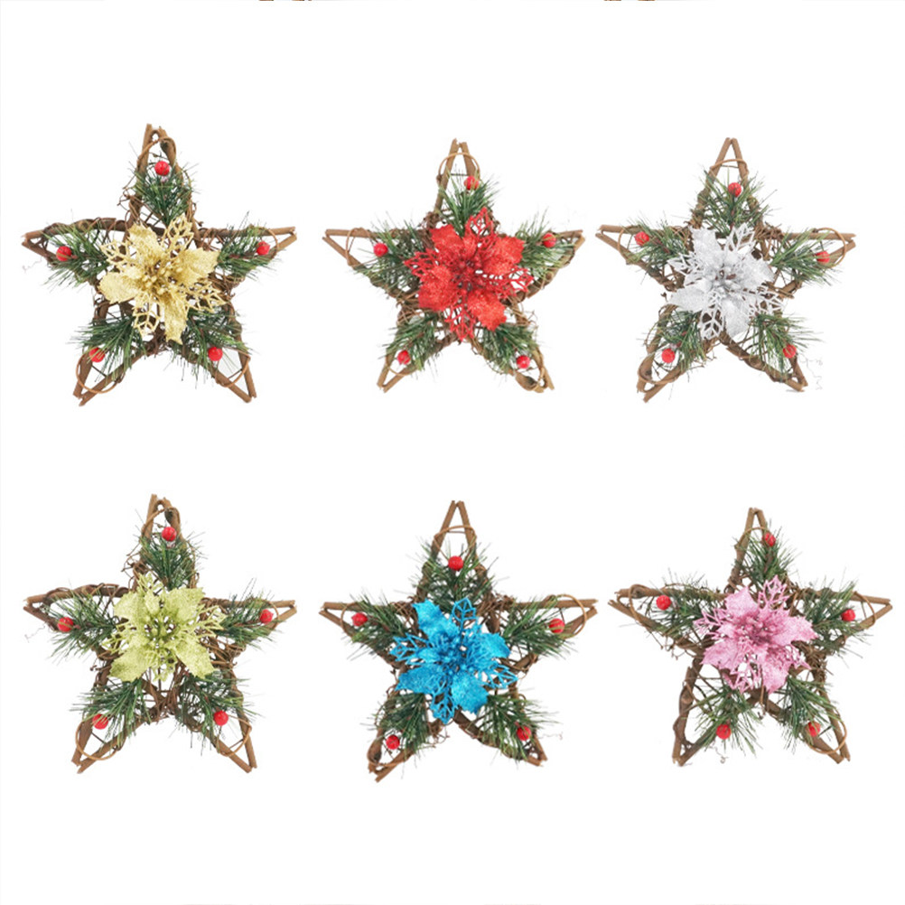 3Pcs Five-Pointed Star Rattan  - огляд і ціна Pendant Lighting Christmas Decor
