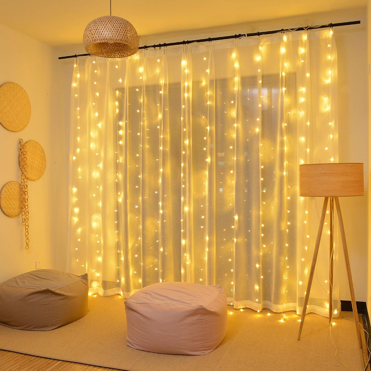 3m LED Curtain String Lights U - огляд і ціна Fairy Light Curtain