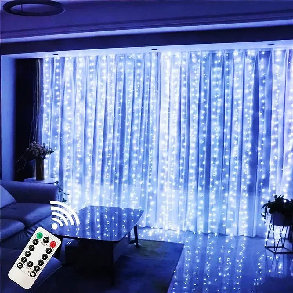 3m LED Curtain String Lights U - огляд і ціна Fairy Light Curtain