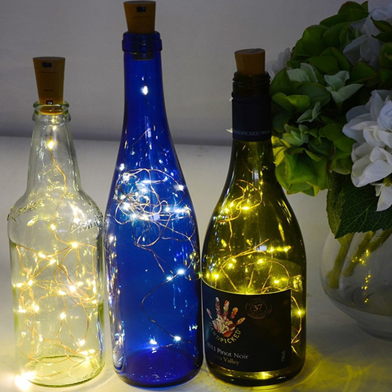 LED Wine Bottle Lights with Co - огляд і ціна Decor Lighting Cork