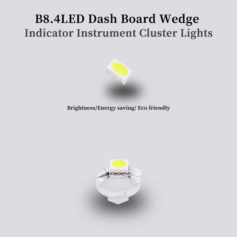 10Pcs 12V 7 Colors B8.4 Brand  - огляд і ціна Colour Changing Bulb