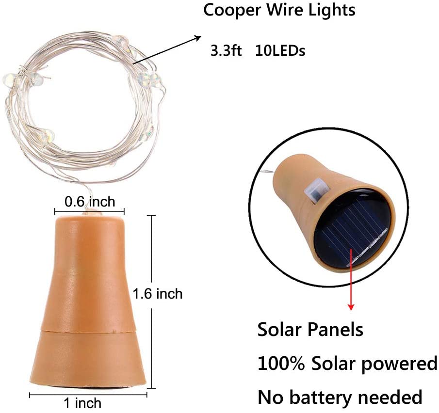 Solar Wine Bottle Led String F - огляд і ціна Decor Lighting Cork