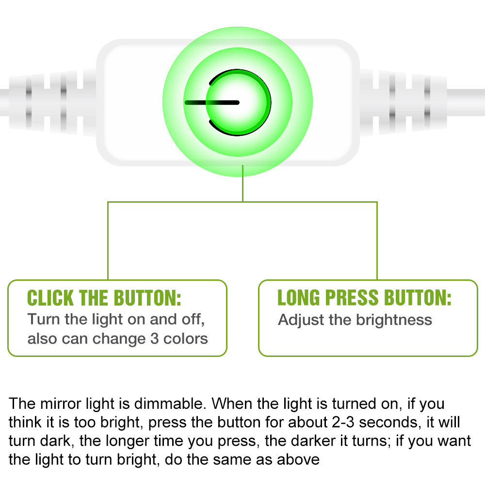 LED Mirror Light USB Dressing  - огляд і ціна Colour Changing Bulb