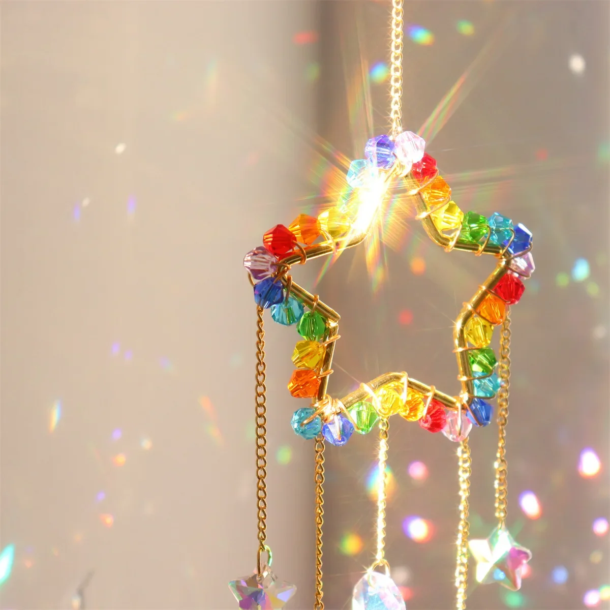 Chakra Suncatcher Rainbow Pris - огляд і ціна Pendant Lighting Christmas Decor