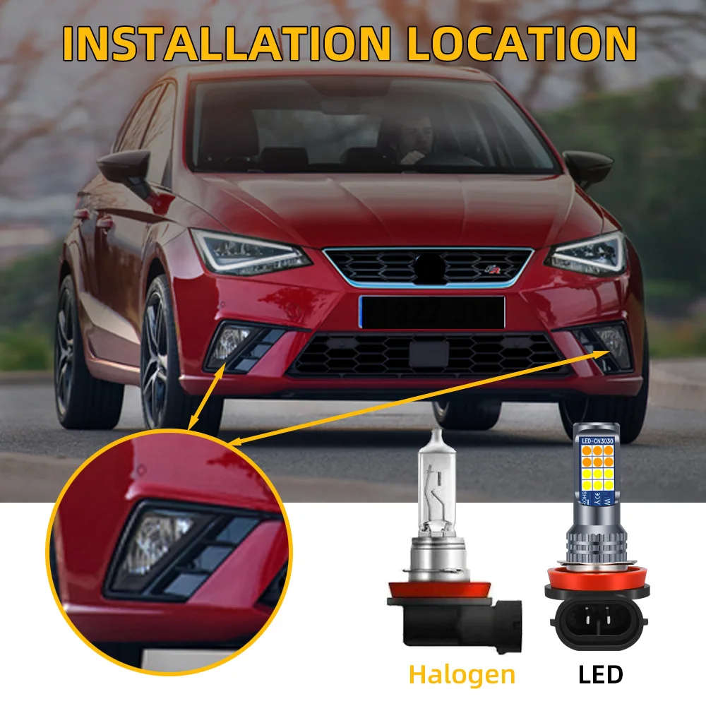 2Pcs For Seat Ibiza MK4 6J 6P  - огляд і ціна Colour Changing Bulb