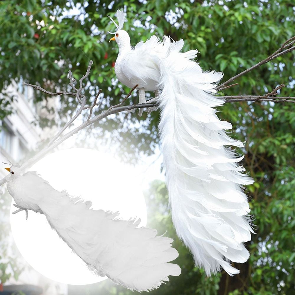 Simulation White Peacock Beaut - огляд і ціна Pendant Lighting Christmas Decor