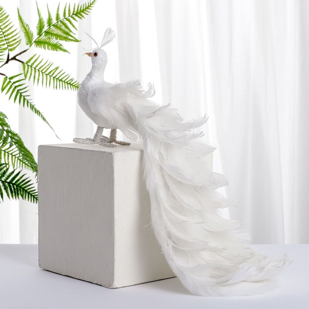 Simulation White Peacock Beaut - огляд і ціна Pendant Lighting Christmas Decor
