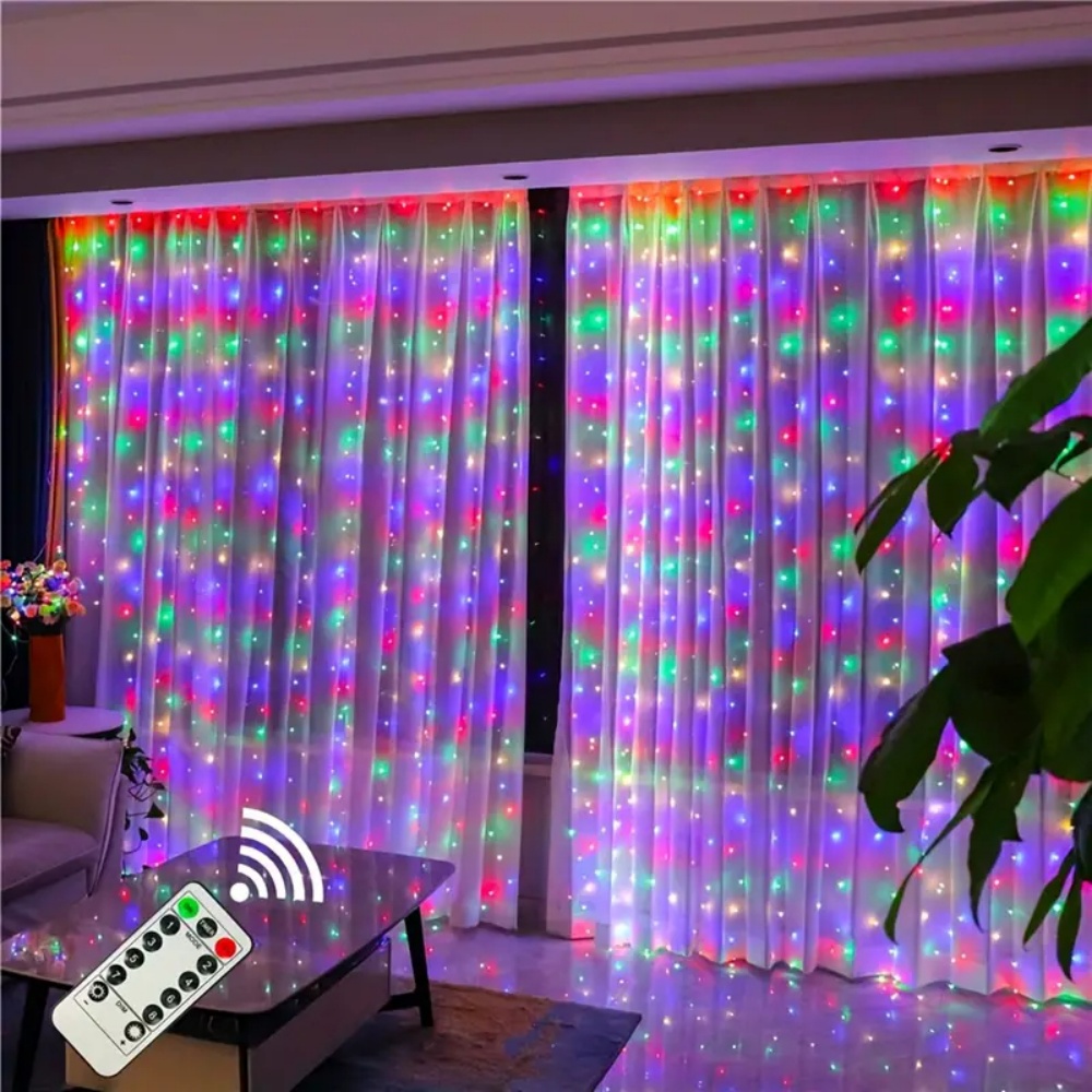 LED Curtain String Lights Garl - огляд і ціна Fairy Light Curtain