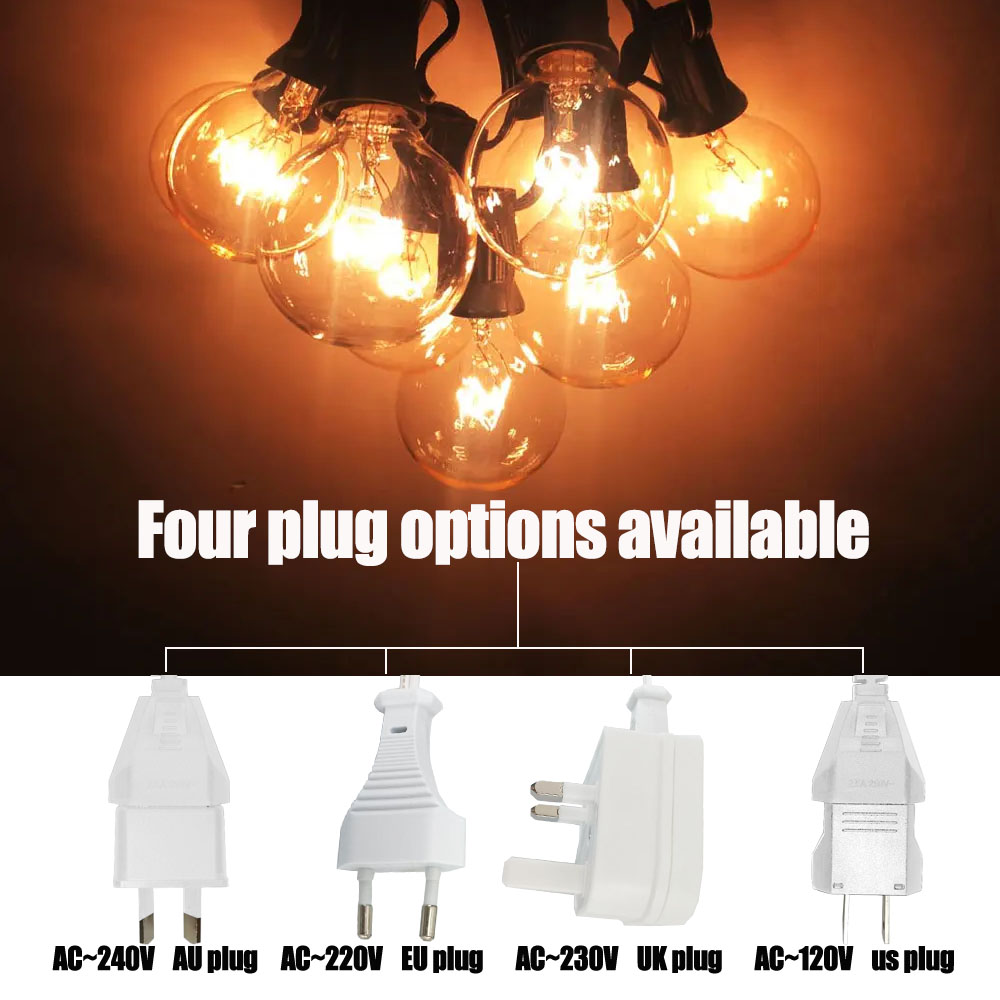 Vintage G40 Clear Bulb String  - огляд і ціна String Light Outdoor