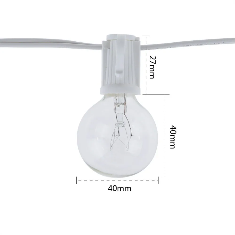 Vintage G40 Clear Bulb String  - огляд і ціна String Light Outdoor