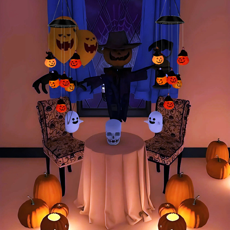 Halloween Solar Skull Ghost St - огляд і ціна Lighting Decor House