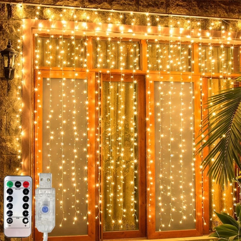 3/4/6m LED Curtain String Ligh - огляд і ціна Fairy Light Curtain