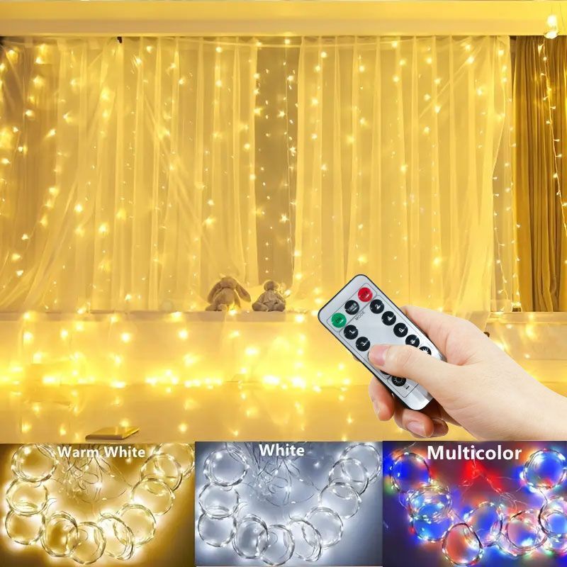 3/4/6m Curtain LED String Ligh - огляд і ціна Fairy Light Curtain