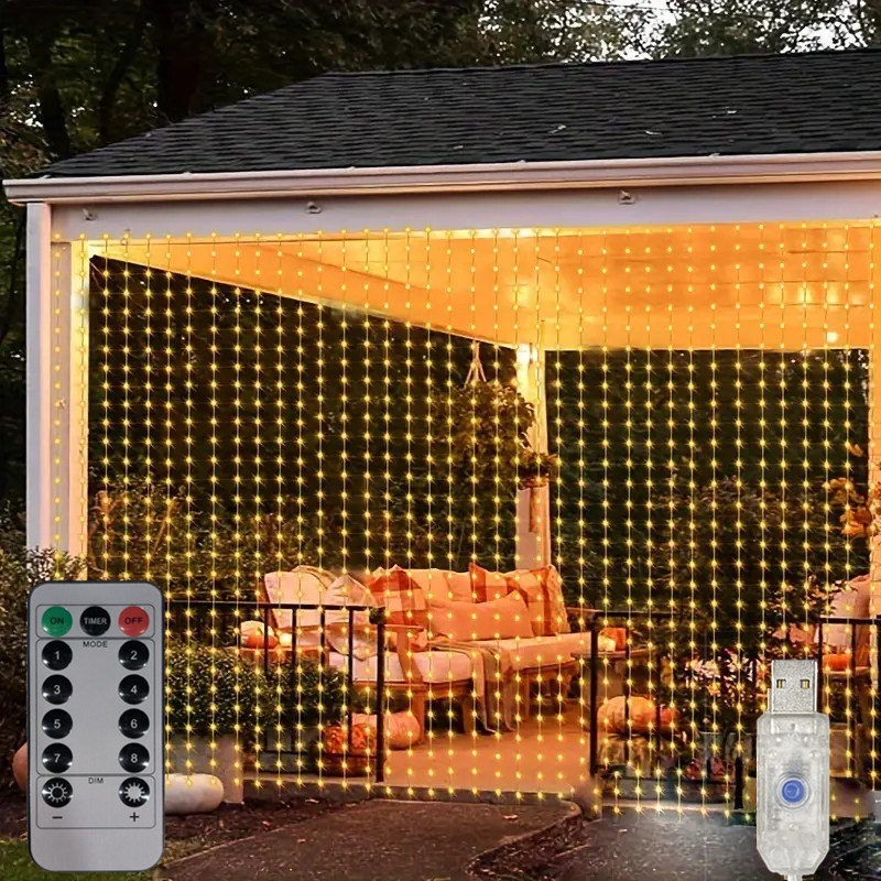 LED Garland Fairy Light Garden - огляд і ціна Fairy Light Curtain