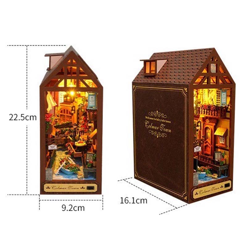 DIY Book Nook Kit Leisurely Ye - огляд і ціна Lighting Decor House
