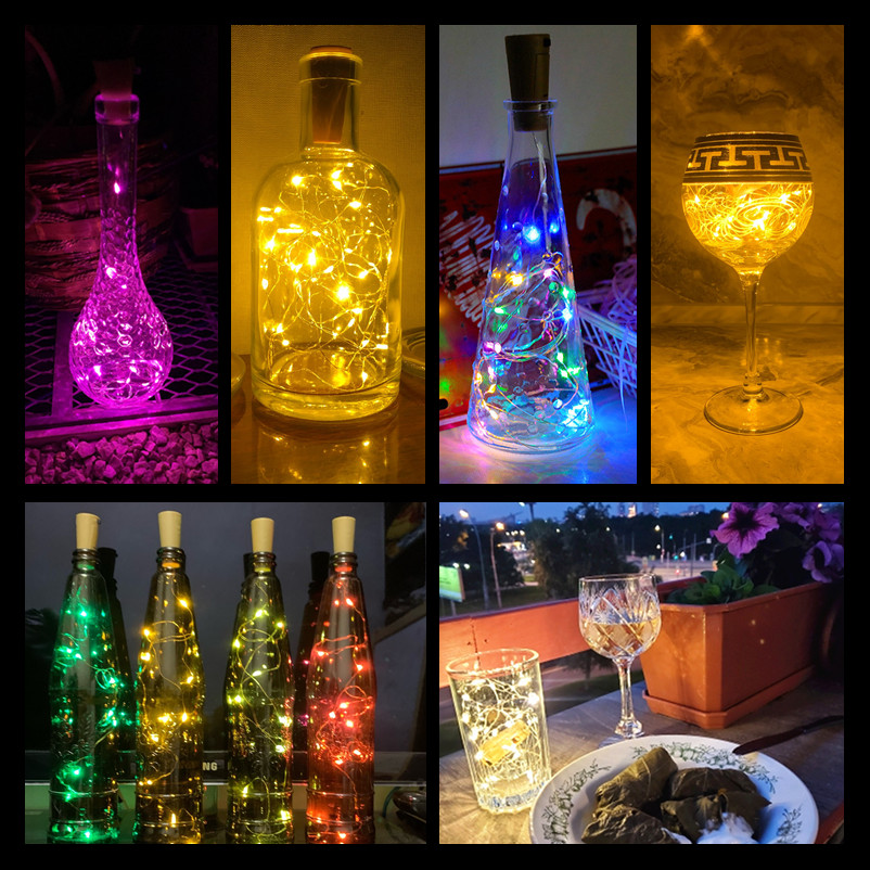 5pcs Bar LED Wine Bottle Cork  - огляд і ціна Decor Lighting Cork