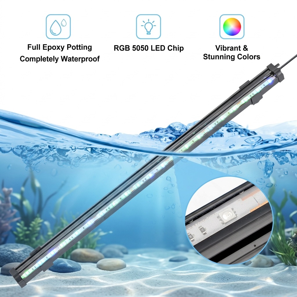 USB LED Aquarium Air Bubble Li - огляд і ціна Colour Changing Bulb