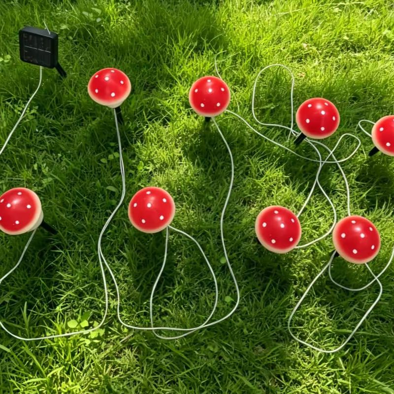 Solar Mushroom String Lights W - огляд і ціна String Light Outdoor