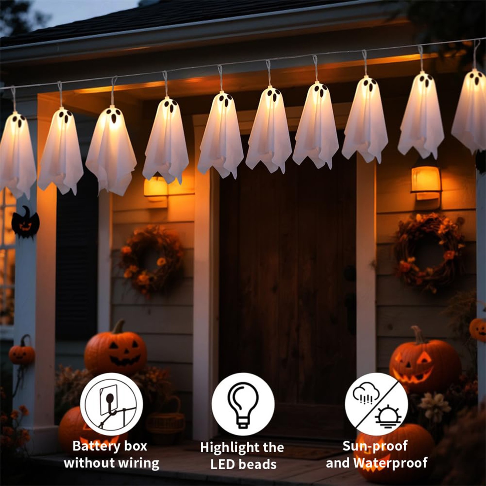 Haunted House Decor Halloween  - огляд і ціна Lighting Decor House