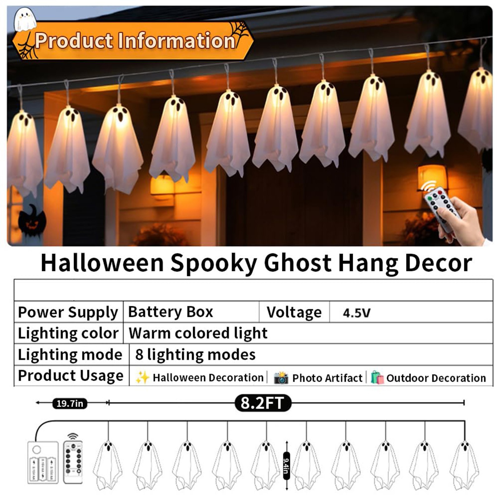 Haunted House Decor Halloween  - огляд і ціна Lighting Decor House